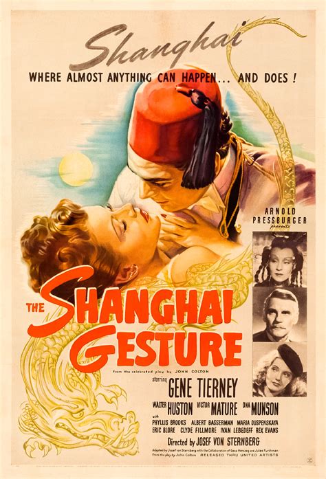 The Shanghai Gesture! A Noir Thriller That Explores Corruption and Forbidden Love Against the Backdrop of 1930s Shanghai!